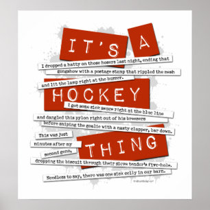 Poster Étang de hockey