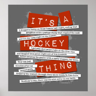 Poster Étang de hockey