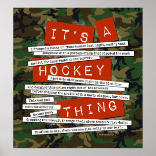 Poster Étang de hockey