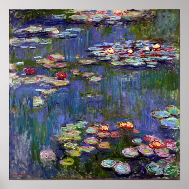 Poster Etang Lily, Monet (Devant)