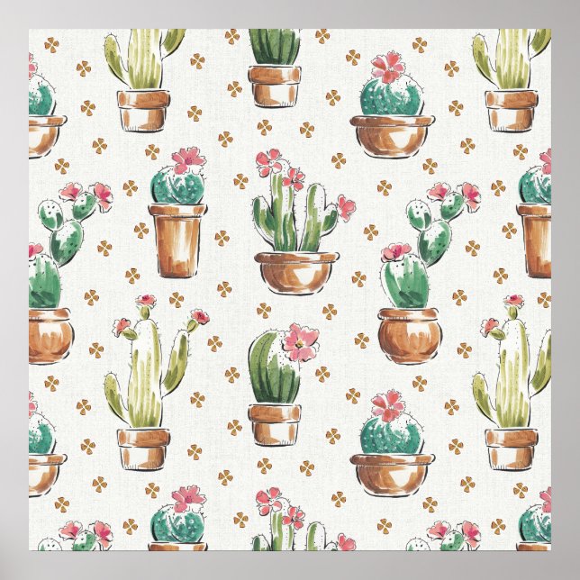 Poster Étape de fleur du désert | Blossom Motif (Devant)