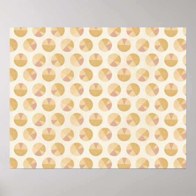 Poster Étape Geo Sud-Ouest | Motif orange cercle (Devant)