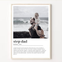 Étape papa Définition Photo personnalisée minimale