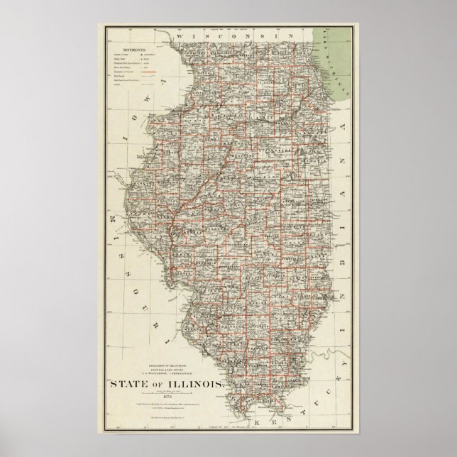 Poster État de l'Illinois (Devant)
