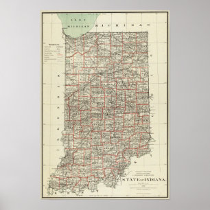 Poster État de l'Indiana