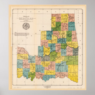 Poster État de Sequoyah, Oklahoma (1905)