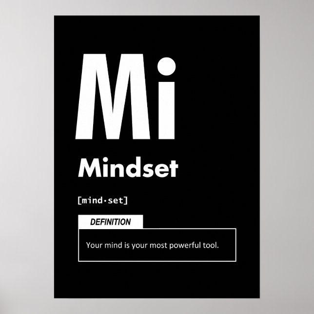 Poster État D'Esprit - Élément De Succès - Motivationnel (Devant)