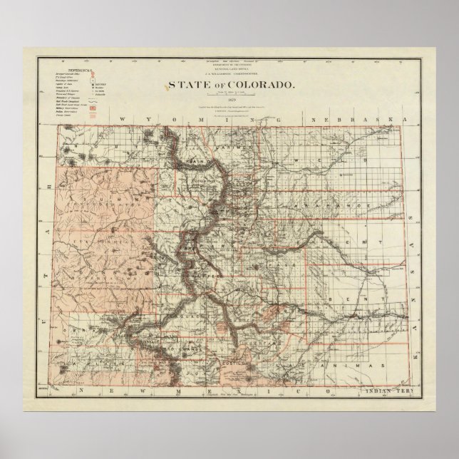 Poster État du Colorado (Devant)