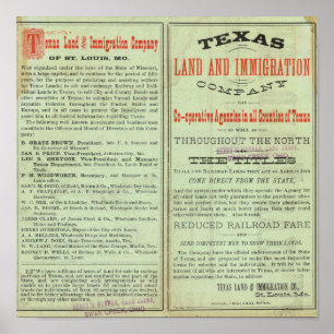 Poster État du Texas