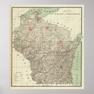 Poster État du Wisconsin