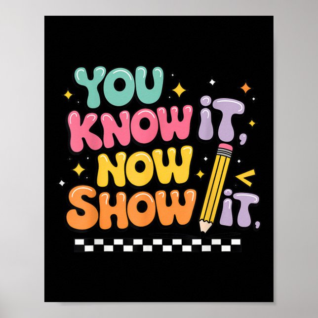 Poster État motivationnel Test Jour Vous Le Savez Non (Devant)