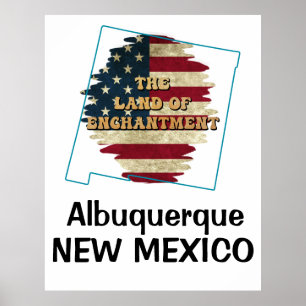 Poster État Nouveau Mexique personnalisé