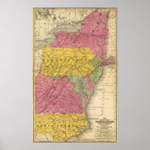 Poster États du milieu, États-Unis