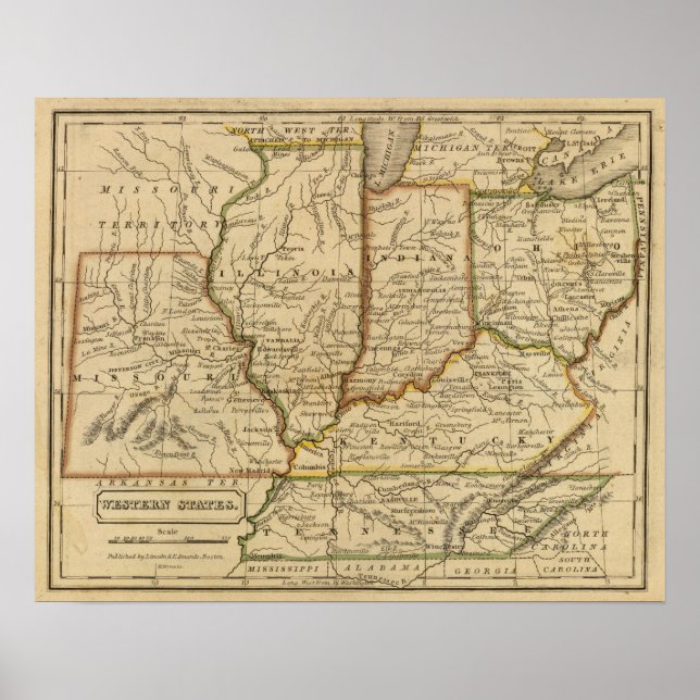 Poster États occidentaux (Devant)