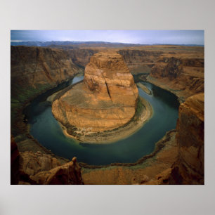 Poster États-Unis, Arizona. Horseshoe Bend montrant l'éro