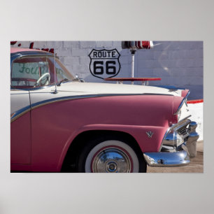Poster États-Unis, Arizona, Williams. Ville de la Rt. 66,