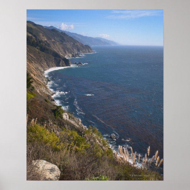 Poster États-Unis, Californie, Big Sur, littoral accident (Devant)