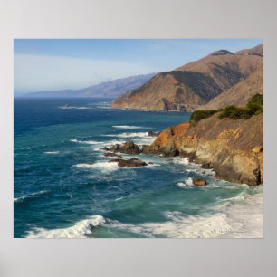 Poster États-Unis, Californie, Littoral de Big Sur