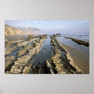 Poster États-Unis, Californie, Santa Barbara, plage de He