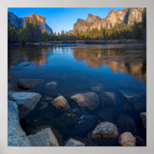 Poster États-Unis, Californie. Vue de Yosemite Valley 2