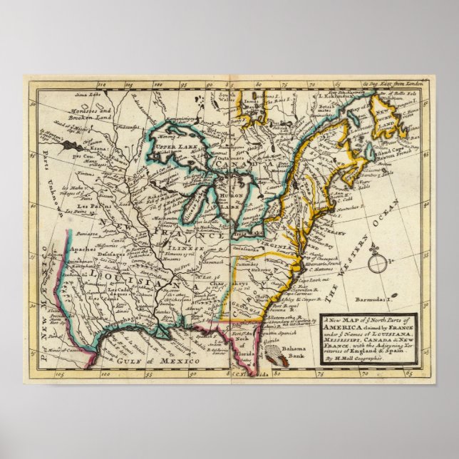 Poster États-Unis, Canada, Amérique du Nord (Devant)