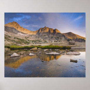 Poster États-Unis, Colorado, Rocky Mountain NP. Nuages de