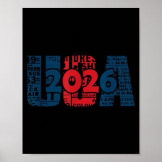 Poster États-Unis d'Amérique - 250 Ans - 2026 - États-Uni