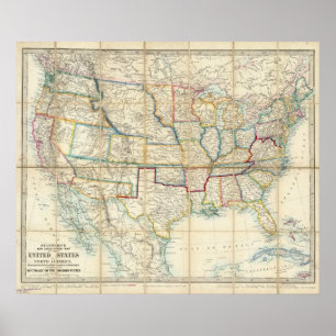 Poster États-Unis D'Amérique Du Nord