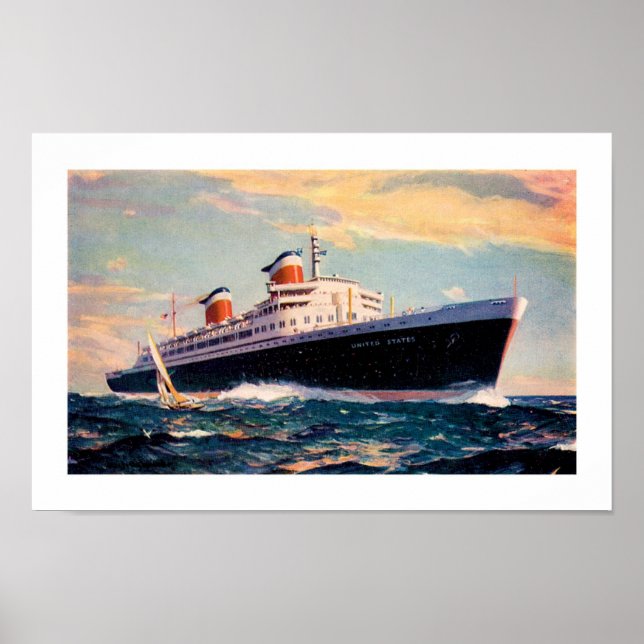 Poster États-Unis en mer (Devant)
