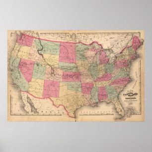 Poster États-Unis et territoires