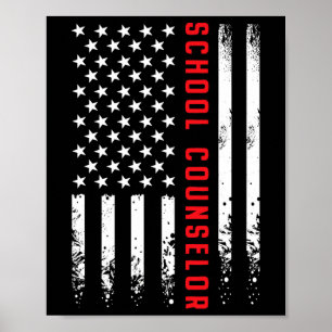 Poster Etats-Unis Indicateur École de Drapeau Conseils 4è