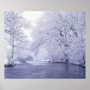 Poster États-Unis, Kentucky, Louisville. Couvert de neige
