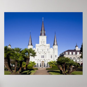 Poster États-Unis, Louisiane, Nouvelle-Orléans. Quartie