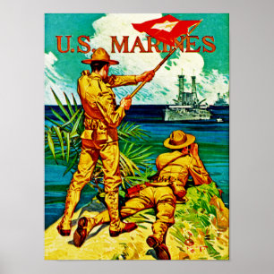 Poster États-Unis Marines ~ Signal Flag