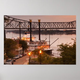 Poster États-Unis, Mississippi, Natchez. Natchez Under th