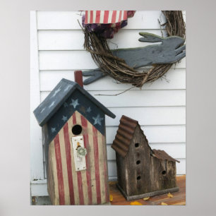 Poster États-Unis, Missouri, Herman : Niche à oiseaux pat