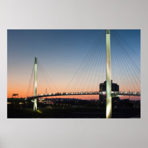 Poster États-Unis, Nebraska, Omaha, Bob Kerrey Piéton