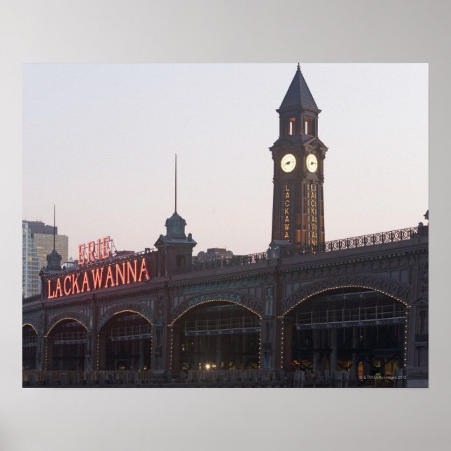 Poster États-Unis, New Jersey, Hoboken, ancienne gare (Devant)