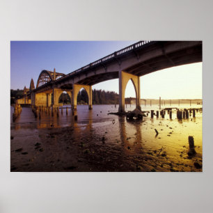 Poster États-Unis, Oregon, Florence. Pont de Siuslaw et