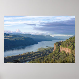 Poster États-Unis, Oregon, gorge de Columbia, Vista House