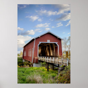 Poster États-Unis, Oregon, Scio, pont Shimanek