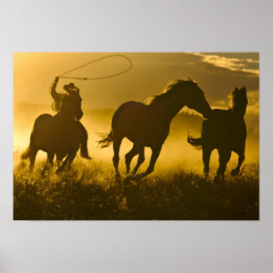 Poster États-Unis, Oregon, Seneca, Ponderosa Ranch.