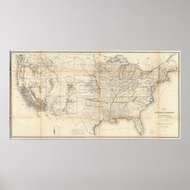 Poster États-Unis, Territoires (Devant)