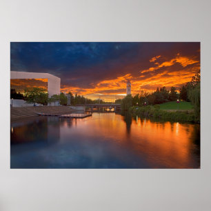 Poster États-Unis, Washington, Spokane, Riverfront Park