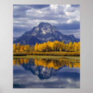 Poster États-Unis, Wyoming, Grand Teton NP. Contre les