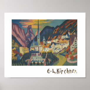 Poster Été à Davos par E.L. Kirchener (1925)