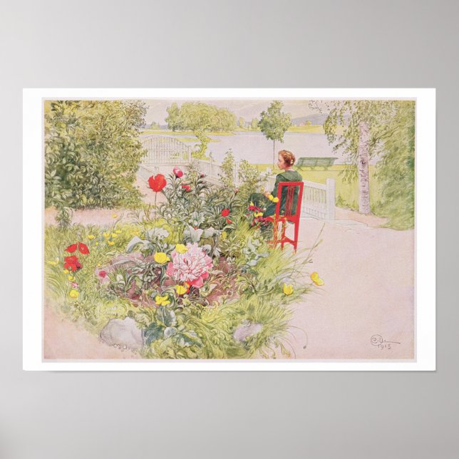 Poster Été à Sundborn, 1913, d'une branche commerciale (Devant)