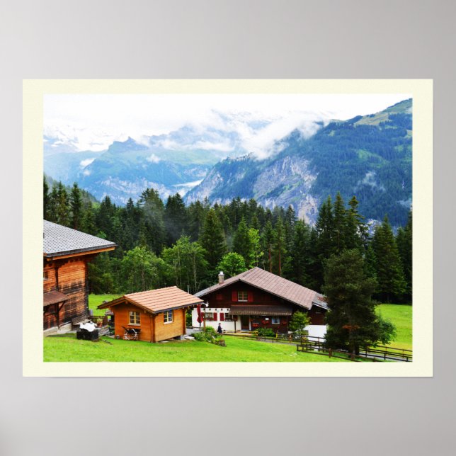 Poster Été dans les Alpes suisses (Devant)
