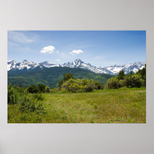 Poster Été dans les montagnes San Juan du Colorado
