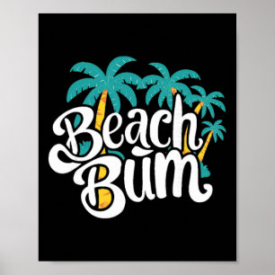 Poster Été de fainéant de plage Sableux Océan Vibes et va